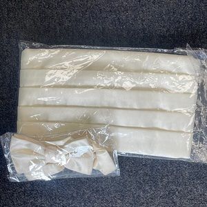 Ivory Satin Cummerbund and Bow Tie